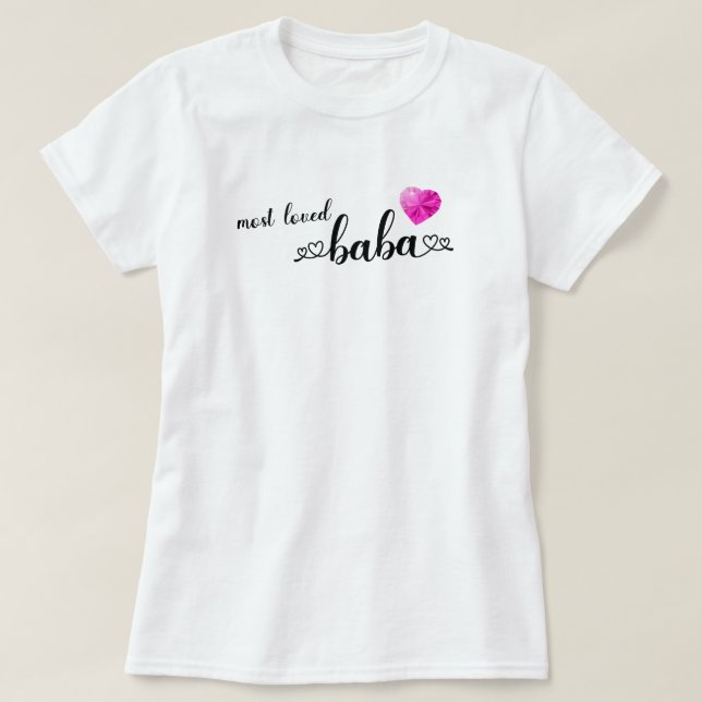 Camiseta Baba Mais Amada (Frente do Design)