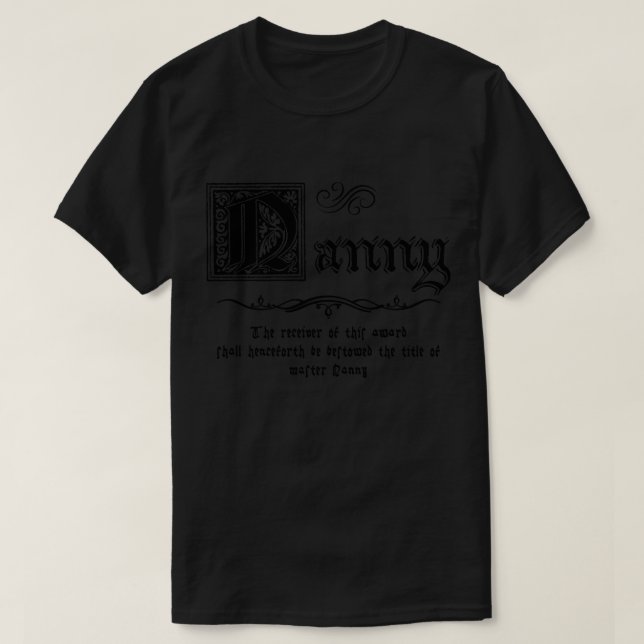 Camiseta Babá Mestra Medieval (Frente do Design)