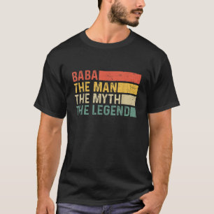 Camiseta Baba O Homem O Mito A Lenda Presente Vintage para