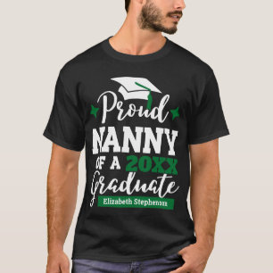 Camiseta Babá Orgulhosa de uma família de formandos 2023 qu