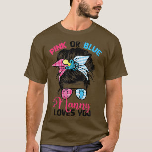 Camiseta Babá Rosa ou Azul ama você, Sexo de Arma Mensageir