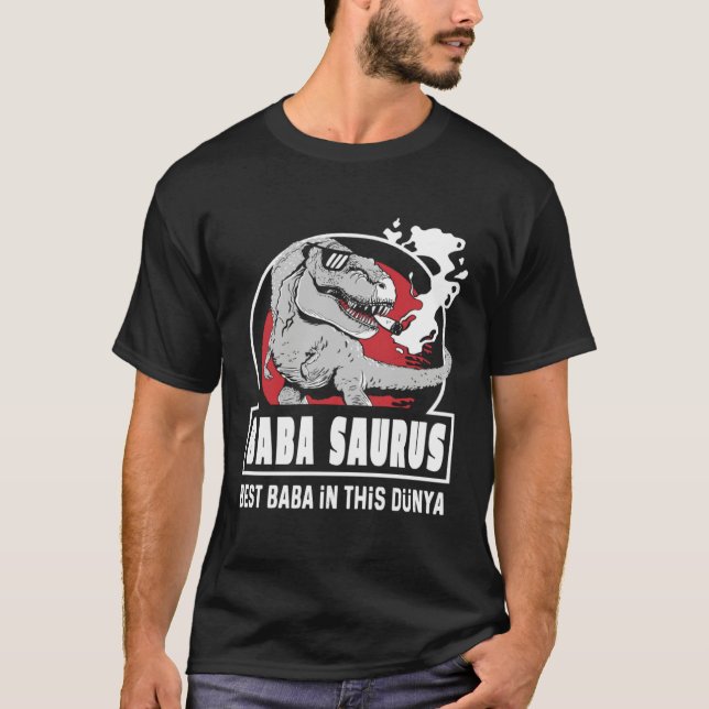 Camiseta Baba Saurus Turkish  Fantastic Father s Day (Frente)