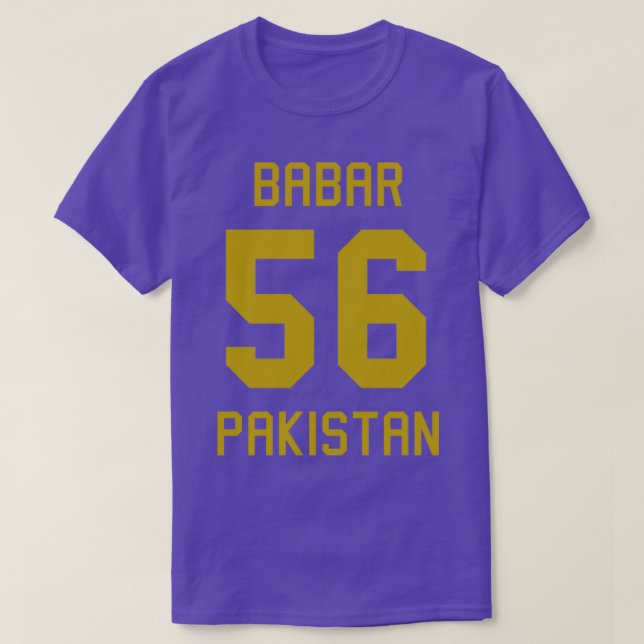 Camiseta Babar Azam 56 Críquete Paquistão Jersey 1 (Frente do Design)