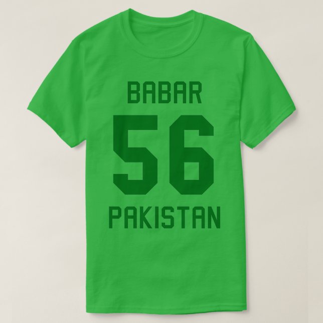 Camiseta Babar Azam 56 Críquete Paquistão Jersey 3 (Frente do Design)