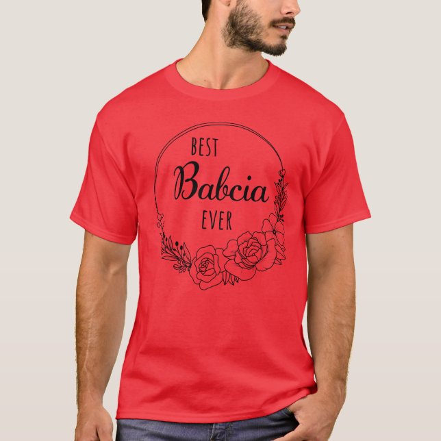 Camiseta Babcia, a melhor avó polonesa de sempre (Frente)