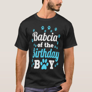 Camiseta Babcia Da Festa De Bois-De-Cães-De-Aniversário Cel