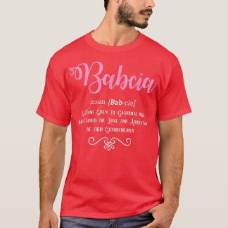 Camiseta Babcia Definição Avó Polonesa 