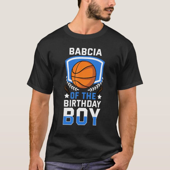 Camiseta Babcia Do Celeb Da Família Birthday Boy Basball (Frente)