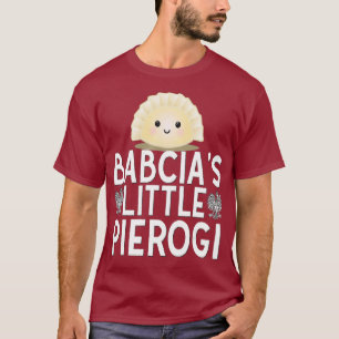 Camiseta Babcia Little Pierogi Crianças Orgulho Polonês Pol