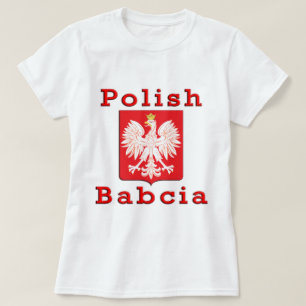 Camiseta Babcia polonês Eagle