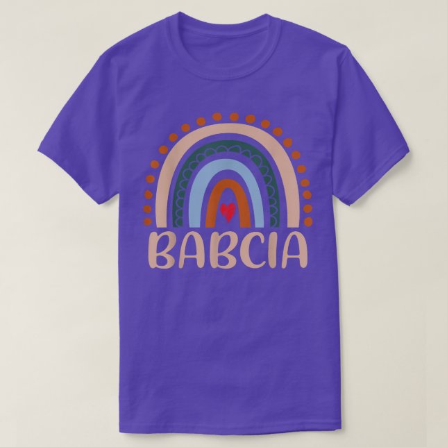 Camiseta Babcia Rainbow Avó Bonita Dia de as mães Engraçado (Frente do Design)