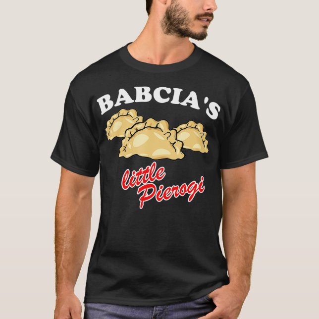 Camiseta Babcias Little Pierogi comida Polonesa Polska (Frente)