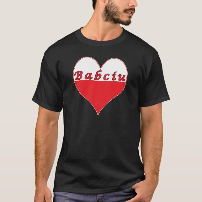 Camiseta Babciu Polonês Heart (Frente)
