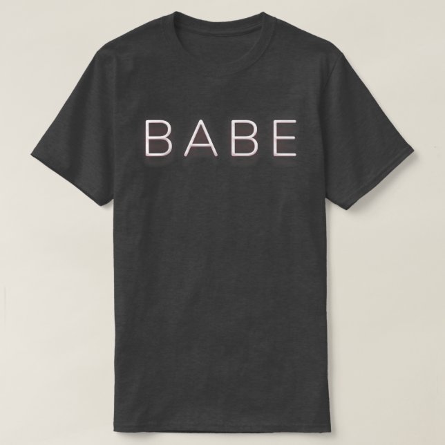 Camiseta BABE - Estilo de Sinal Elétrico Summer Beach Sassa (Frente do Design)
