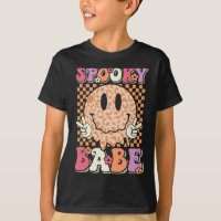 Babe Groovy Halloween Leopard Sorri Olhado