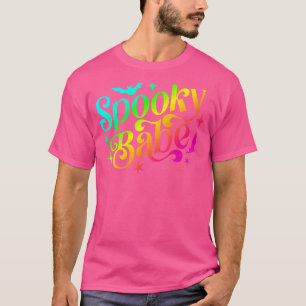 Camiseta Babe Rainbow Halloween Trick Ou Treat Coupl