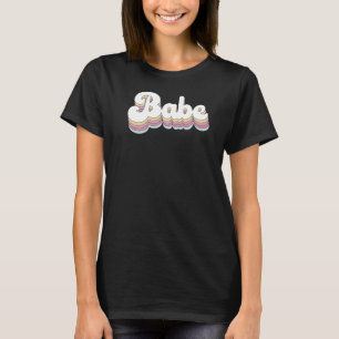 Camiseta Babe Retro Bride Festa de solteira de Bridesmaid