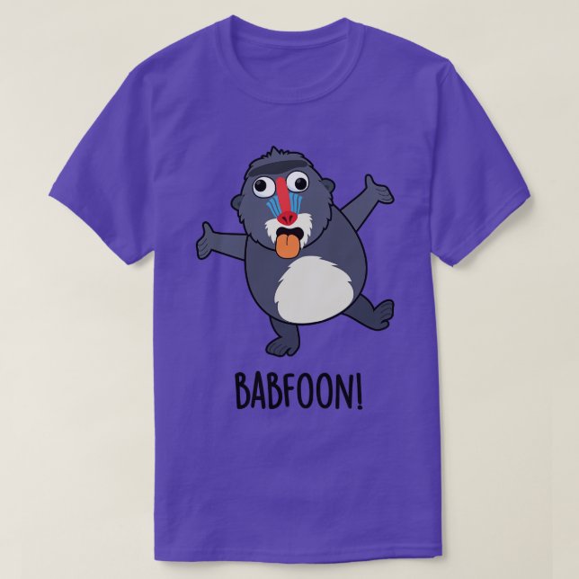 Camiseta Babfoon Funny Baffoon Baboon Pun (Frente do Design)