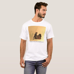 Camiseta Baboões-Mãe - Macacos-Selvagem Primatas