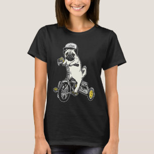 Camiseta Babu o cão Pug de Triciclo Justin Ashar Snapback