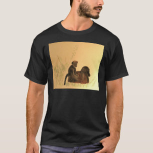Camiseta Babuínos da mãe & do bebê - primatas dos macaco