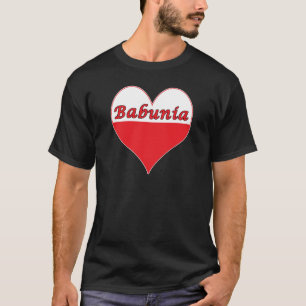 Camiseta Babunia Polonês Heart