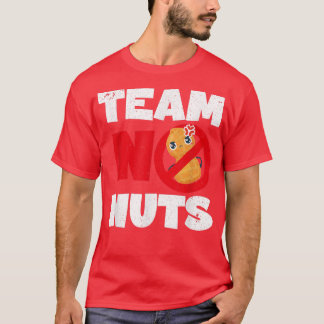 Camiseta Baby Announcement Funny Team No Nuts Parents Gende