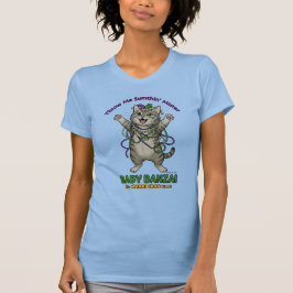 Camiseta Baby Banzai Kat Me Atire Alguma Coisa Mardi Gras