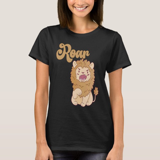 Camiseta Baby Birthday One Wild Lion Animals Celebration Bo (Frente)