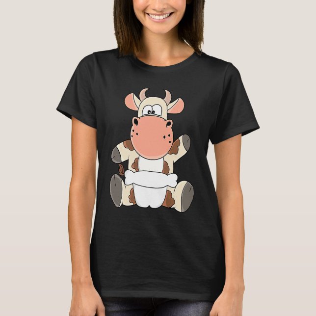 Camiseta Baby Cow Calf With Diapers (Frente)