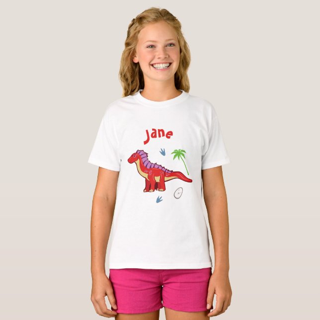 Camiseta Baby Dinosaur Amargasaurus (Frente Completa)