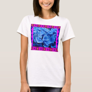 Camiseta Baby Doll Tee :: Hydrageneas com borda artística