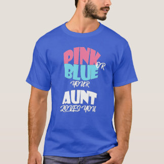Camiseta Baby Gender Reveal for AUNT classique