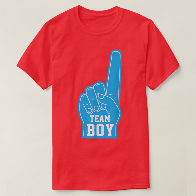Camiseta Baby Gender Reveal Grupo de Anuncios Homens (Frente do Design)