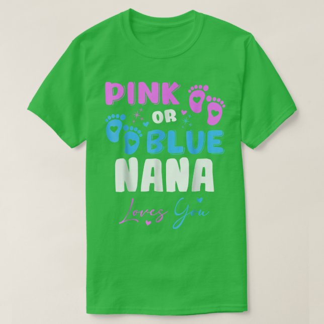 Camiseta Baby Gender Reveal NANA (Frente do Design)