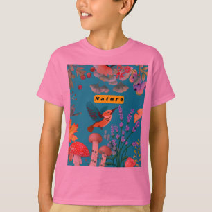 Camiseta Baby Girl Floral & Butterfly Design