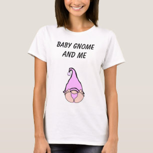 Camiseta Baby Gnomo e Me Pink T Shirt