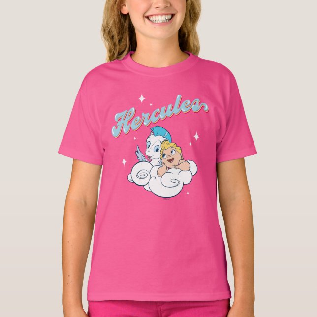Camiseta Baby Hercules and Pegasus on a Cloud T-Shirt (Frente)