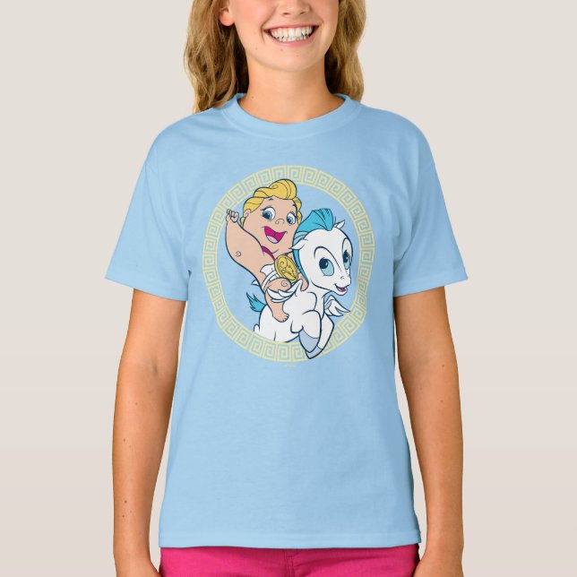Camiseta Baby Hercules Riding Pegasus T-Shirt (Frente)