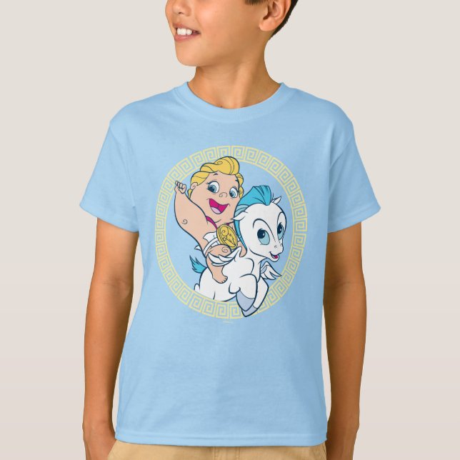 Camiseta Baby Hercules Riding Pegasus T-Shirt (Frente)