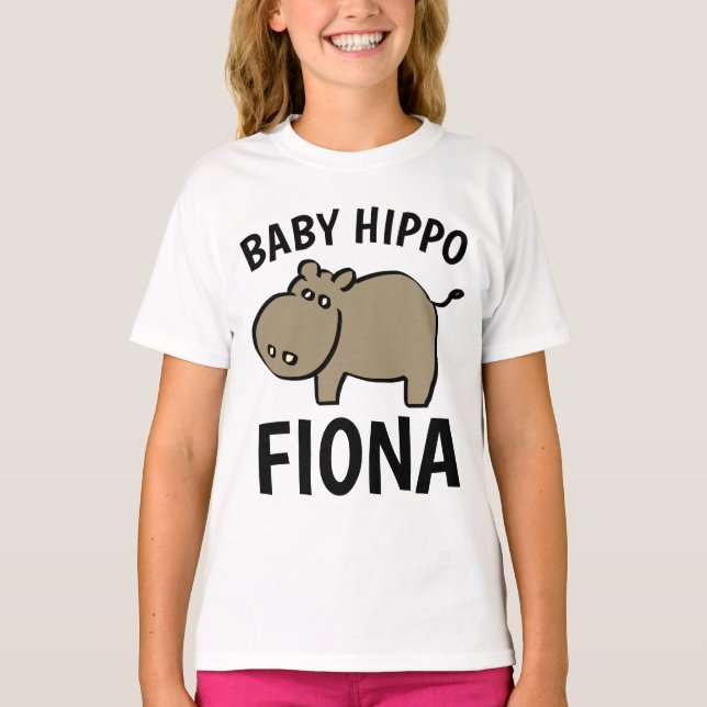 Camiseta BABY HIPPO FIONA Cute Kids T-shirts (Frente)