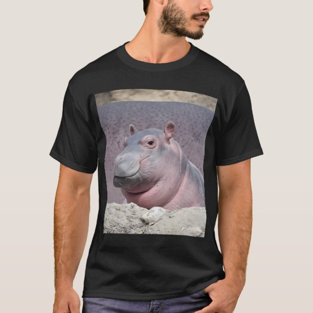 Camiseta Baby Hippo Fritz No Zoológico De Cincinnati E (Frente)