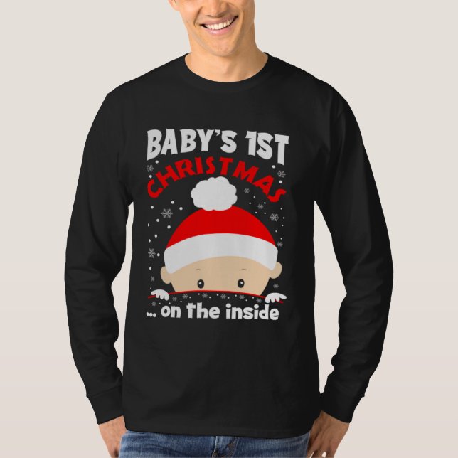 Camiseta Baby It s Christmas On The Inside Cute Christmas B (Frente)