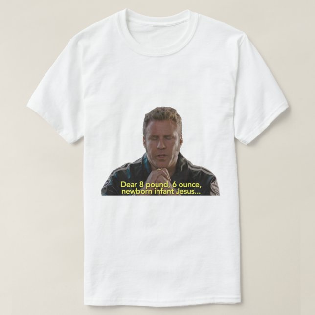 Camiseta Baby Jesus Oryer Talladega Nights (Frente do Design)