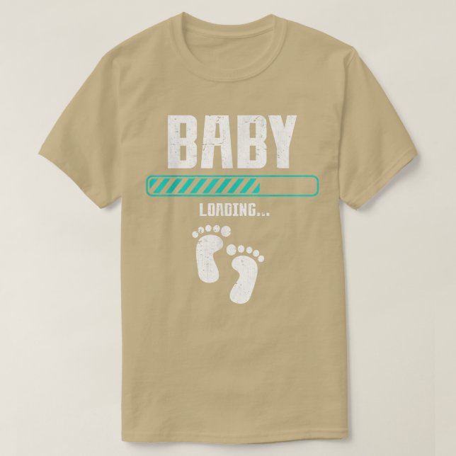 Camiseta Baby Loading Pregnancy Announcement Pregnancy  (Frente do Design)