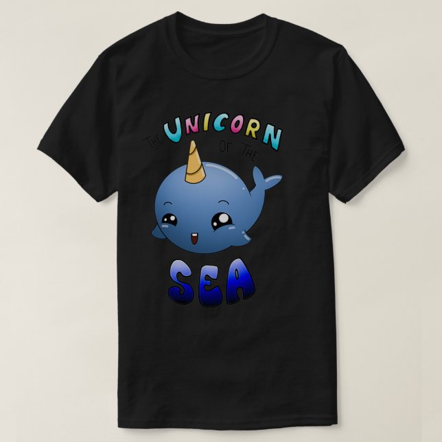 Camiseta Baby Narwhal The Unicorn Of The Sea (Frente do Design)