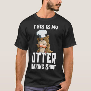 Camiseta Baby Otter Family Chef Cook Este É Meu Otter Bakin