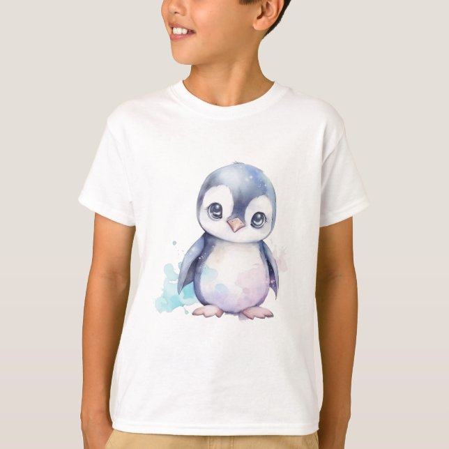 Camiseta Baby Penguin Kid T Shirt (Frente)