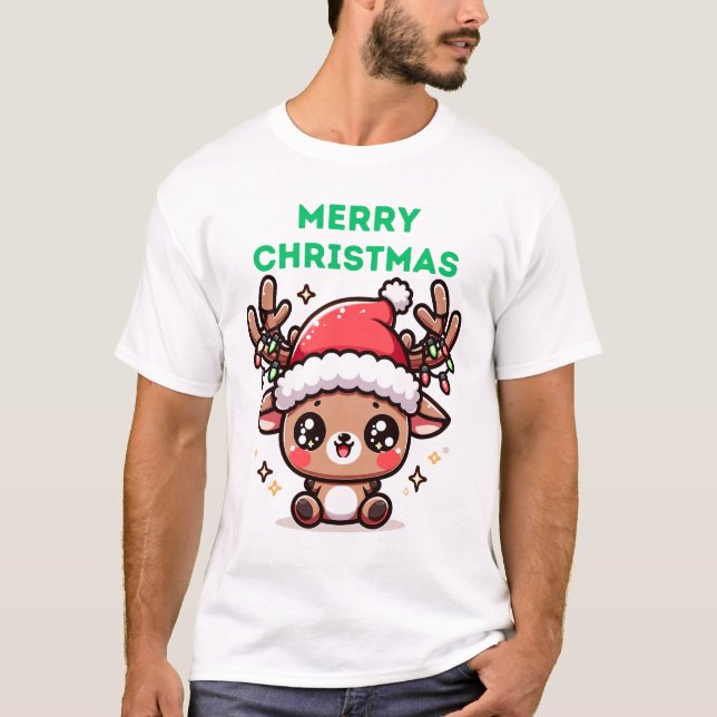 Camiseta Baby Reindeer - Feliz Natal (Frente)