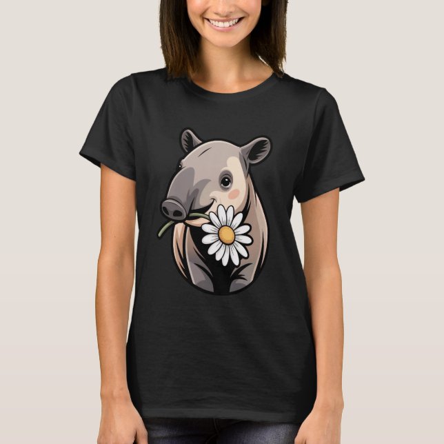 Camiseta Baby Tapir Design for Animal Lovers and Tapir (Frente)